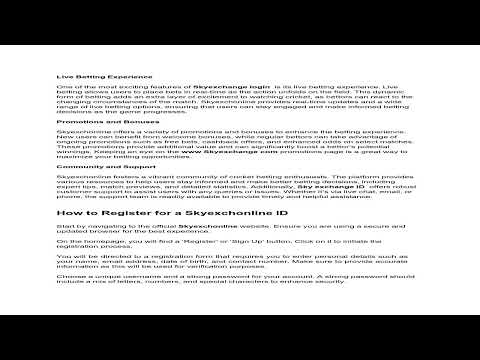 Elevate your betting experience with Skyexchonline and Skyexchange  ID