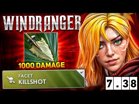 7.38 Windranger is Insanely OP🔥🔥🔥One Shot Power Shot 22 Kills | Dota 2 Pro Gameplay