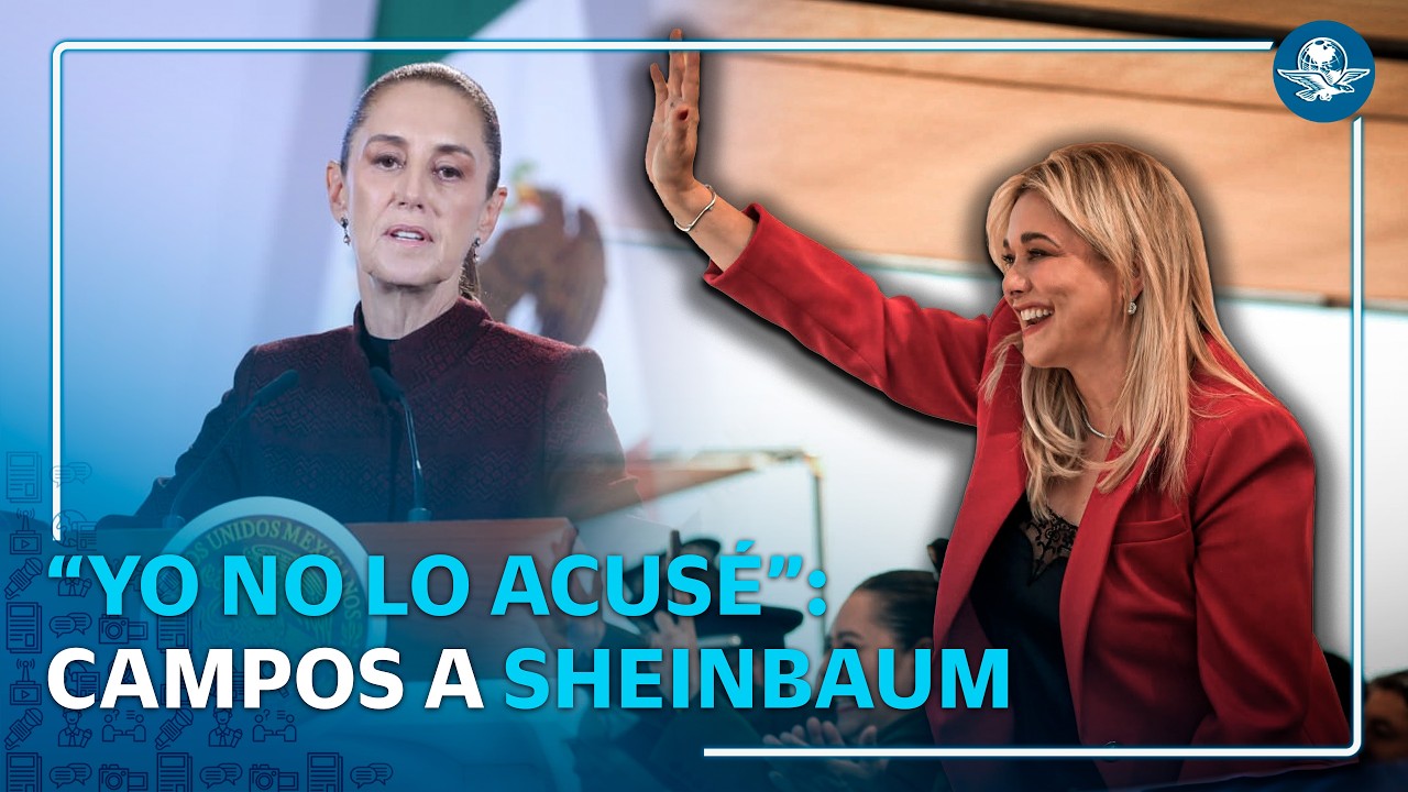 Maru Campos niega acusar a exfiscal César Jáuregui y contradice a Sheinbaum