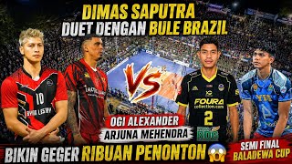 Download lagu Dimas saputra duet dengan bule brazil ‼️ bikin geger ribuan penonton 😱 SEMI FINAL BALADEWA CUP  mp3