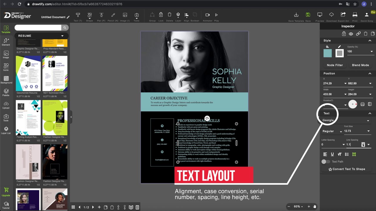 Drawtify Resume Maker - Professional Resume Template, Create Resume Easily.