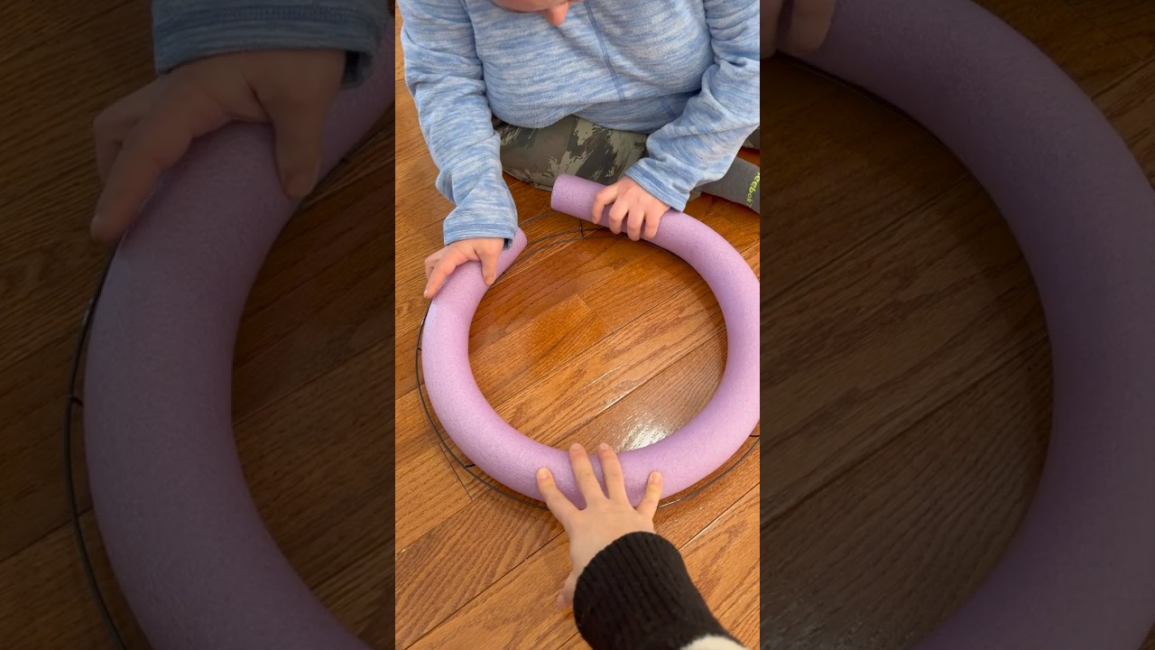 she made a beautiful easter wreath #easterdecoration #easter #diy #crafts