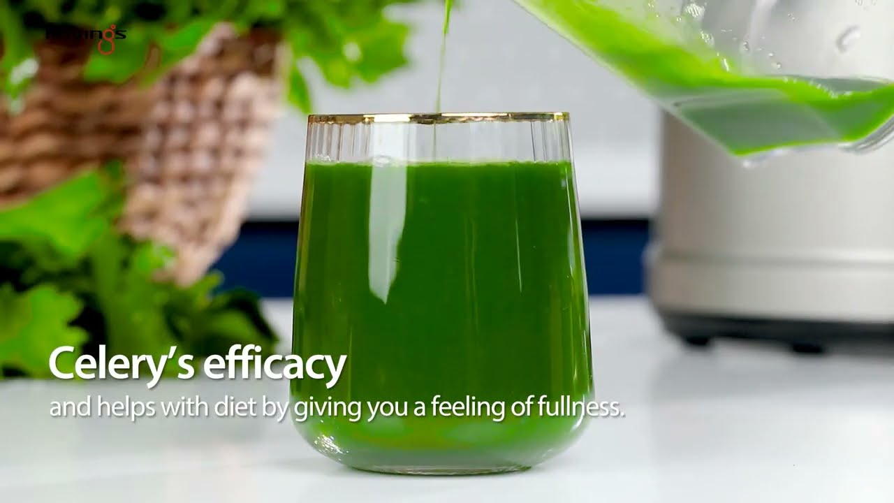 RECIPE "Nước ép thải độc cần tây" cùng máy ép chậm hiệu Kuvings NS-1725CBC2 [B7200]