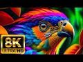 Wild Birds - 8k (60 fps) Ultra HD - con sonidos de la naturaleza (colores dinámicos)