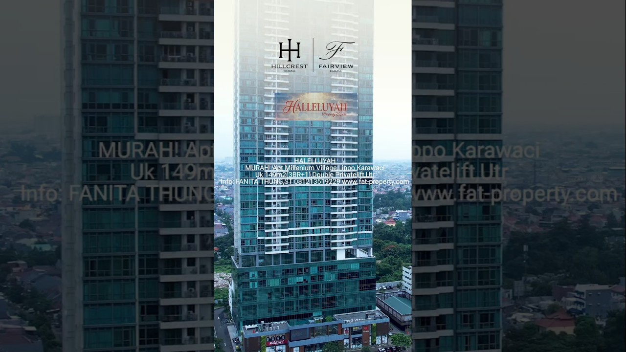 Murah! Dijual Apartment Millenium Village Tower Fairview,Lippo Karawaci.