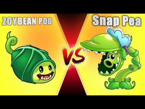 PvZ 2 Challenge - ZOYBEAN POD vs SNAP PEA - Who Will Win? PvZ 2 Plant vs Plant