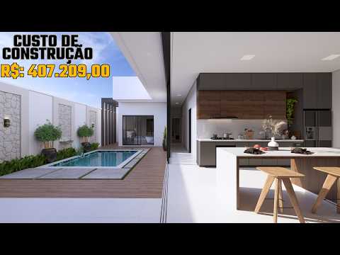 Casa Térrea dos Sonhos em um Terreno de 10x30m – Tour 3D Inédito!