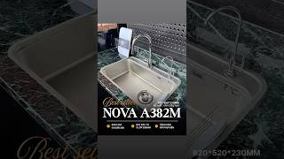 CHẬU RỬA BÁT 1 HỐ NOBINOX NOVA A382 video 4