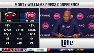 Pistons LIVE 3.17.24: Monty Williams