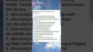 Download lagu Tips membaca karakter seseorang#shorts mp3