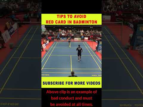Tips to avoid Red Card (Misconduct Fault) in Badminton #jsbadmintonacademy