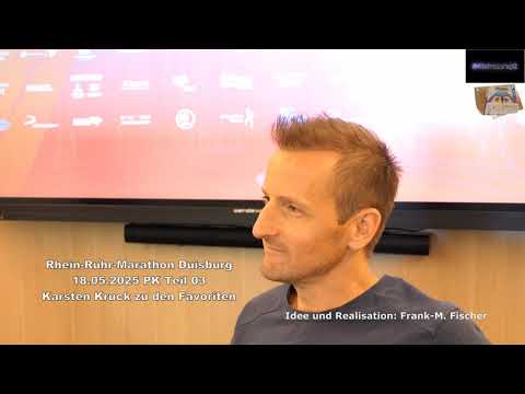Rhein-Ruhr-Marathon Duisburg 18.05.2025 PK Karsten Kruck zu den Favoriten