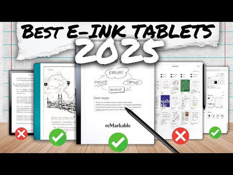 Top 5 Best E-Ink Tablets for Writing 2025 [Don't Buy Before Watching!]