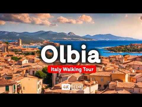 Olbia Sardinia Italy: A Beautiful Seaside Town Gem 🇮🇹 Italy 4k Walking Tour ☀️ ▶︎CAPTIONS