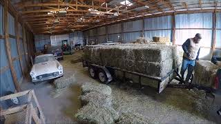 Trailer load of hay