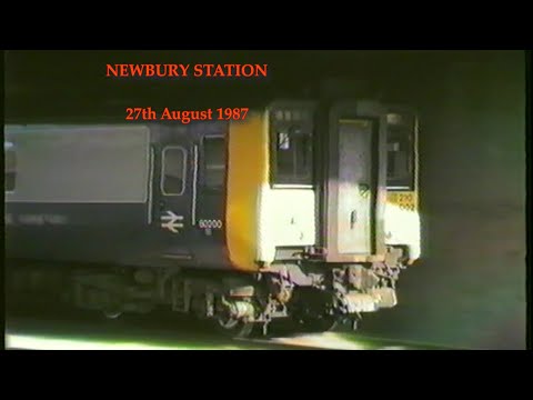BR in the 1980's  NEWBURY STATION on 27th August 1987