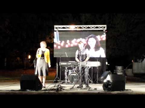 Christy singing with Shaun Canon!