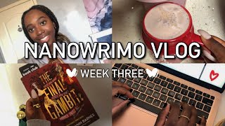 nanowrimo vlog 2022 // week three