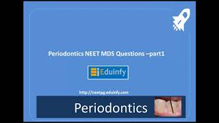 Periodontics NEET MDS MCQ Discussion part1
