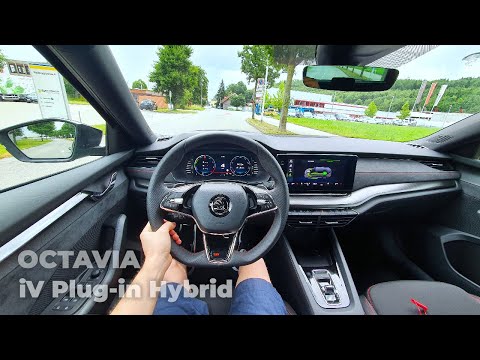 New Skoda Octavia iV Combi RS Plug-in Hybrid 2021 Test Drive Review POV