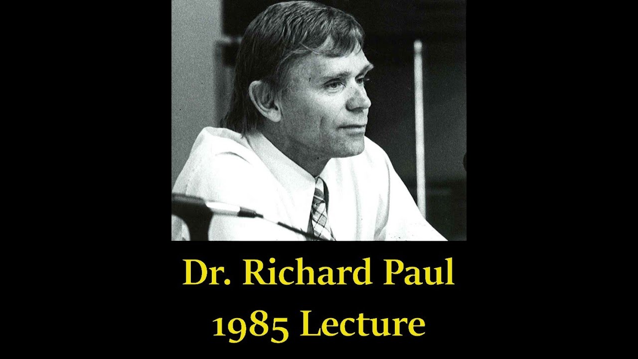 1985 Richard Paul Lecture (Improved Audio) on Overcoming Our Native Irrationality