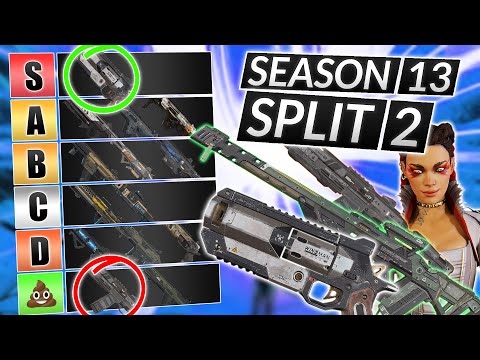 NEW GUNS Tier List for SEASON 13 Split 2 - BEST and WORST Weapons - Apex Legends Guide