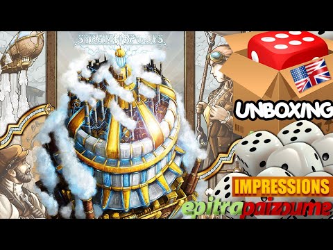 Steamopolis - Unboxing & Impressions (EN) by Epitrapaizoume