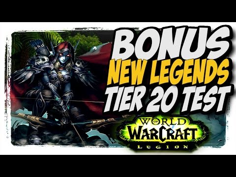 NEW LEGENDARIES AND TIER 20 SET TEST! BM Hunter PTR legion 7.2.5