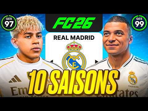 Ich habe REAL MADRID für 10 SAISONS übernommen! 🏆🚀
