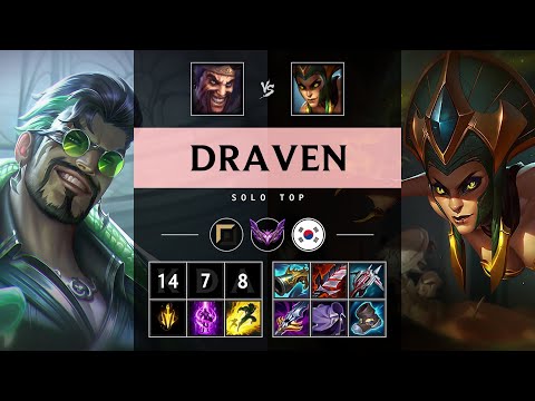 Draven Top vs Cassiopeia: Unstoppable - KR Master Patch 14.24