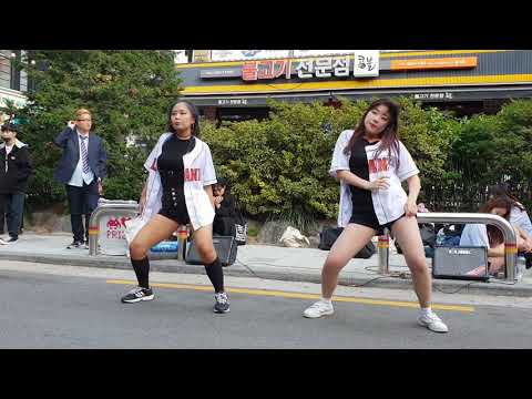 181013 댄스팀 #블랭크(#1,15수민) 13 -  @홍대Busking[직캠 by shinlim]