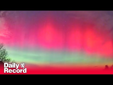 Stunning Aurora timelapse captured in Scotland as UK is given spectacular Northern Lights show