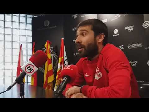 Rueda de prensa de Aitor Yeto C. E. L'Hospitalet  - U. E. Figueres