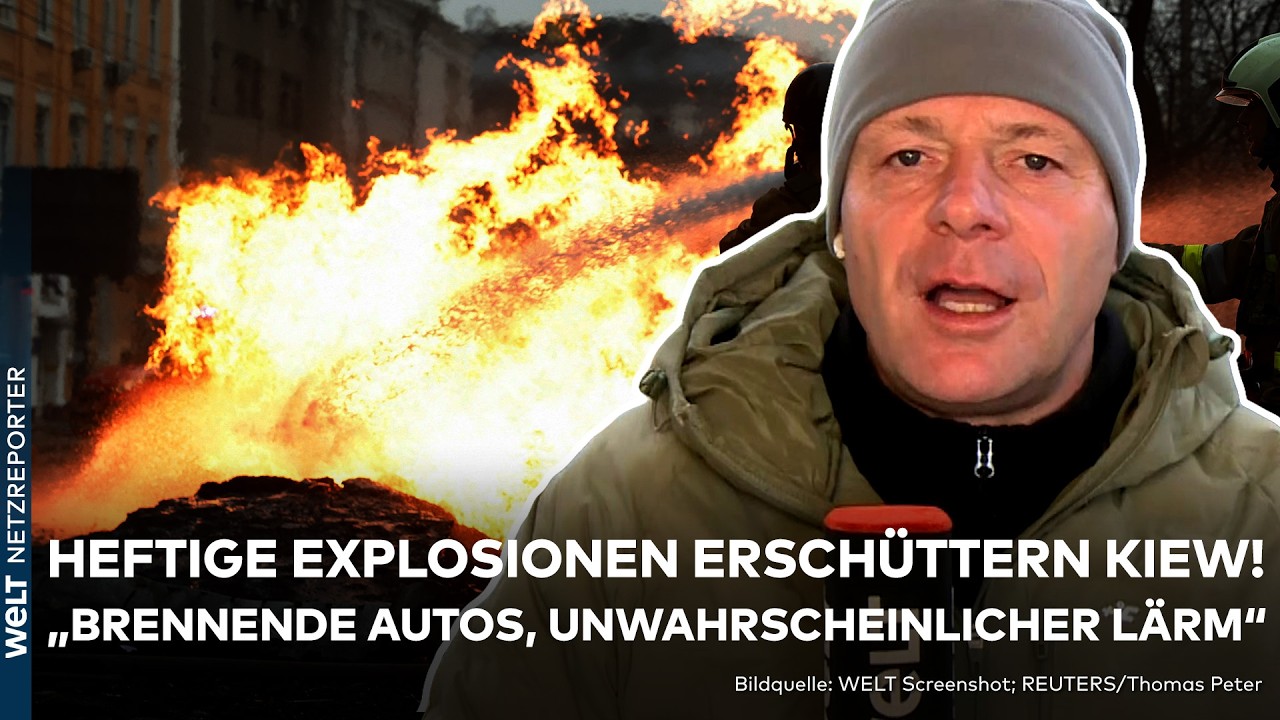 PUTINS KRIEG: Zerstörung! Heftige Explosionen in Kiew! Raketeneinschläge erschüttern Ukraine
