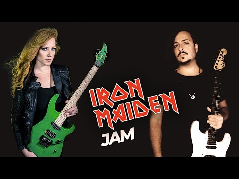Courtney Cox & Gian Cassandra - TRIBUTE TO Adrian Smith | IRON MAIDEN
