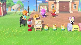 Exercise with Villager in Animal Crossing - New Horizons !!!