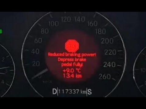 Reset Mercedes SBC Brake Counter – Code C249F C2498 W211 W219 R230 Service Brake Visit Workshop