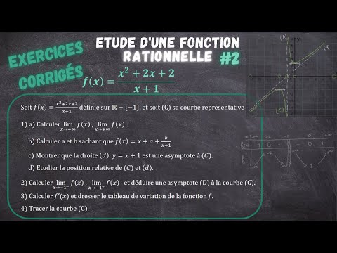 Studying the variations of a RATIONAL function #2 - Corrected Exercise