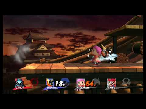 Greninja vs Villager. Last moment Fight played by Zeni. Super Smash Bros. Wii U 18.6.2018