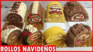 💥¡CLASE GRATIS! 4 Troncos Navideños para CENAS FAMILIARES🎄Pionono BRAZO DE REINA