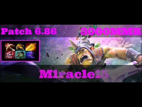 Dota 2 - Patch 6.86 : M1racle15 3000 MMR Plays Alchemist Vol 1 - Full Game - Ranked Match Gameplay!