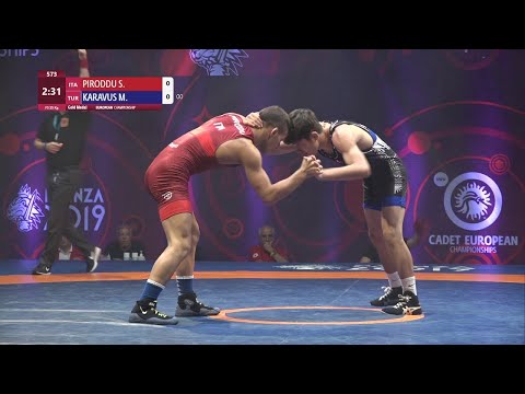 GOLD FS - 55 kg: S. PIRODDU (ITA) v. M. KARAVUS (TUR)