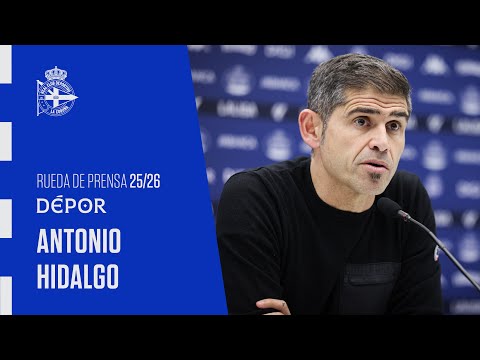 Rueda de Prensa de Antonio Hidalgo tras el RC Deportivo 2 - 2 Cádiz CF