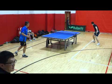 Leon Li vs Jaroslaw Osmialowski - AMZ vs Experior - - Chicago Table Tennis League