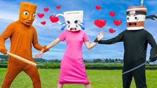 Tung Tung Sahur Fight U DIN DUN Love Ballerina Cappuccina💘 🔥🤣 | Italian Brainrot In Real Life