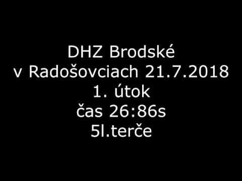 DHZ Brodské 1. útok - Radošovce 21.7.2018