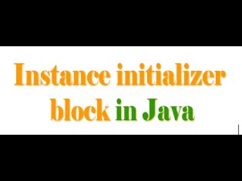 Instance Initialiser Block Iib In Java