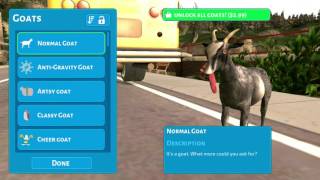 How to get the cheerleader goat in goat simulator