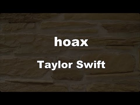 Karaoke♬ hoax - Taylor Swift 【No Guide Melody】 Instrumental