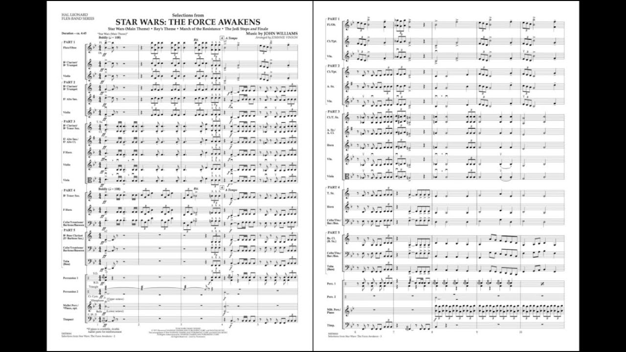スター・ウォーズ・フォースの覚醒」メドレー(全4曲収録)/フレックス